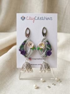 Floral pearl Jhumkay