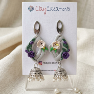 Floral pearl Jhumkay