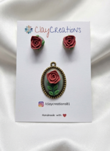 Vintage studs with Pendant
