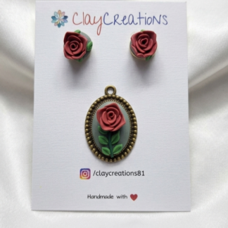 Vintage studs with Pendant