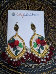 Jhumkas in Red